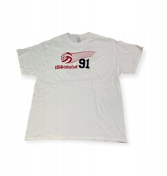 Koszulka męska biała Port Company Volleyball 91 XL