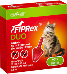 Fiprex DUO Spot-on dla kotów - 1 pipeta