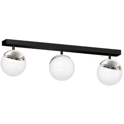 MILAGRO MLP8873 Lampa sufitowa SFERA BLACK/CHROME 3xE14