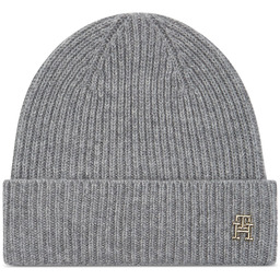Czapka Tommy Hilfiger Cashmere Chic Beanie AW0AW15321 Szary