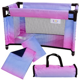 Duże łóżeczko dla lalek turystyczne kojec + TORBA