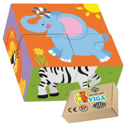 KLOCKI Z OBRAZKAMI DO UŁOŻENIA zabawki drewniane