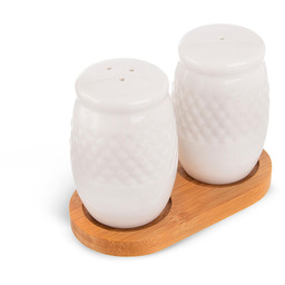 Orion Solniczka i pieprzniczka na podstawce BAMBUS