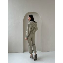 nowosc spodnie dresowe oliwka do bluzy z kapturem
