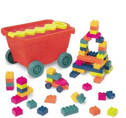 Wózek Little BlocWagon z kolorowymi klockami BX1991Z- B.Toys,
