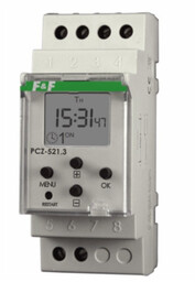 Programator tygodniowy PCZ-521.3 NFC jednokanałowy włącz-wyłącz F&F 3249