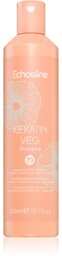 Echosline Keratin Veg, szampon do odbudowy włosów, 300ml