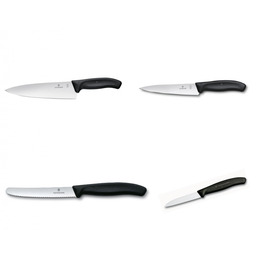 Victorinox Zestaw 4 Noży Victoirnox Swiss Classic Black,