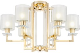 LAMPA SUFITOWA PLAFON NOWOCZESNA ZŁOTA MANHATTAN W6