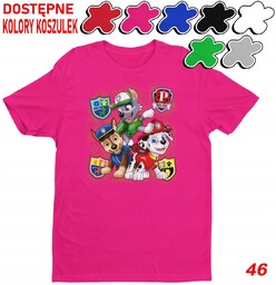 Dziecięca Koszulka Z Nadrukiem Psi Patrol Duży Wybór