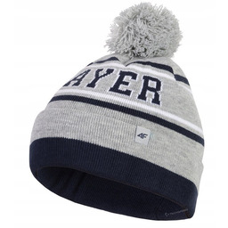 4F JUNIORSKA CZAPKA ZIMOWA Z POMPONEM 4F