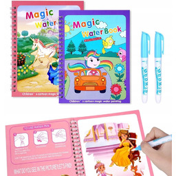 MAGICZNA KOLOROWANKA WODNA MAZAKI ZESTAW DLA DZIECI PREZENT