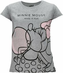 Bluzka dziecięca t-shirt Myszka Minnie szara