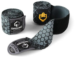 Ground Game Bandaże Bokserskie Owijki "Cage Gold" Czarne