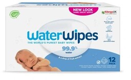 WaterWipes BIO Chusteczki nawilżane wodne, 12x 60szt.