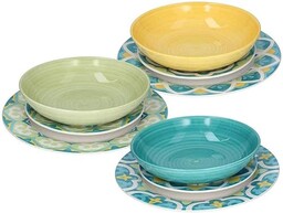Tognana Amalfi zastawa stołowa 18-częściowa, porcelana, wielokolorowa