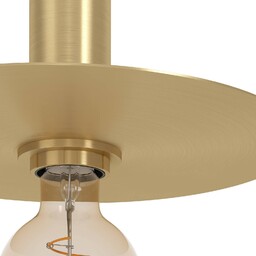 EGLO Lampa stojąca Escandell ze szczotkowanego mosiądzu