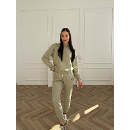 spodnie dresowe oliwka do bluzy z kapturem