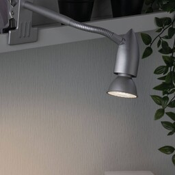 Paulmann Gesa lampa z klipsem, chrom matowy