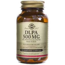 Solgar, DLPA (DL-Fenyloalanina) 500 mg, Suplement diety, 50