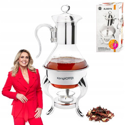 Dzbanek do Herbaty na podgrzewaczu Imbryk Szklany KonigHOFFER