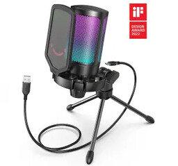 Fifine AmpliGame A6V Przewodowy Pojemnościowy Czarny Mikrofon