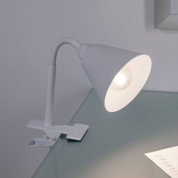 Paulmann Lampka z klipsem Vitis, biały / opal,