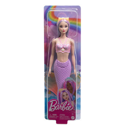 Barbie, Syrenka Lalka Fioletowy ogon, dla dzieci 3+