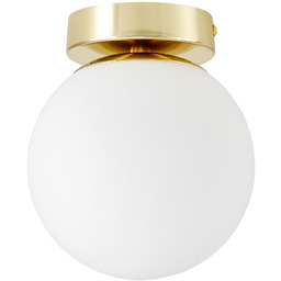 PLAFON LAMPA SUFITOWA NOWOCZESNA ZŁOTO KLASYCZNE BIAŁA KULA