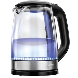 Czajnik bezprzewodowy szklany/czarny MCZ-78