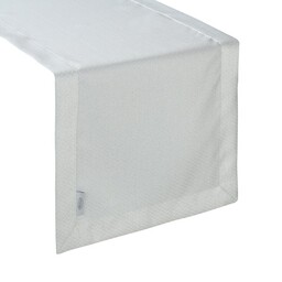 Eurofirany Obrus bieżnik 40x200 Jowita biały srebrny zdobiony