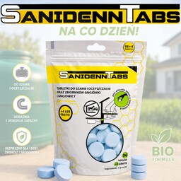 Preparat do oczyszczania szamba ścieków tabletki 96+4 Sanidenn