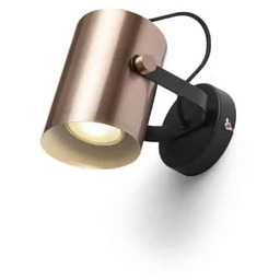 Kinkiet nowoczesny HAREN miedź/czarny R13612 - Rendl