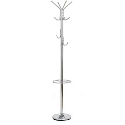 Wieszak stojący srebrny połysk 181 cm W24