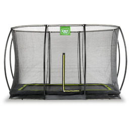 Trampolina Silhouette Ground EXIT, prostokątna z siatką 214