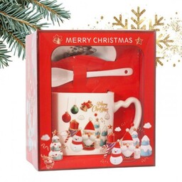 ECARLA Kubek ceramiczny świąteczny Boże Narodzenie w zestawie