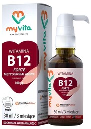Witamina B12 Forte Metylokobalamina, Krople, MyVita