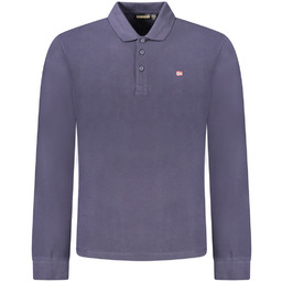 NAPAPIJRI MĘSKA KOSZULKA POLO Z DŁUGIM RĘKAWEM, NIEBIESKA