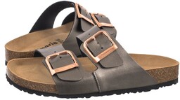 Klapki Tamaris Brązowe 1-27503-42 214 Anthracite (TM483-b)