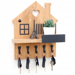 Organizer na klucze półka domek 30x25cm przedpokój wieszak