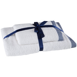 Komplet Ręczników 2 szt Kos 50x90 70x140 Biały