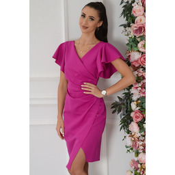 Sukienka kopertowa motylek amarant Lillian