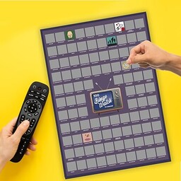 Plakat zdrapka 100 najlepszych seriali - 100 seriali,