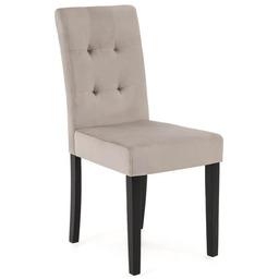 KRZESŁO TAPICEROWANE DREWNIANE MY8683 WELUR CIEMNY BEŻOWY