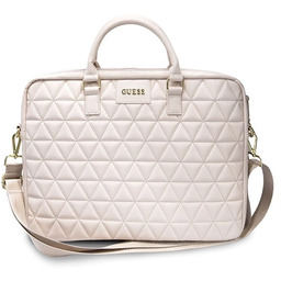 Torba Guess Quilted na laptopa 16" - różowa