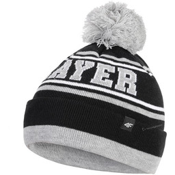 4F JUNIORSKA CZAPKA ZIMOWA Z POMPONEM 4F