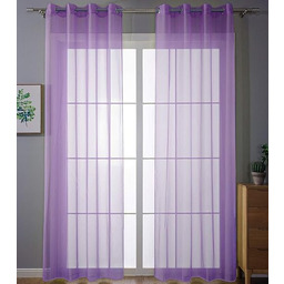 Gardinenbox Zestaw 2 przezroczystych zasłon z woalu,