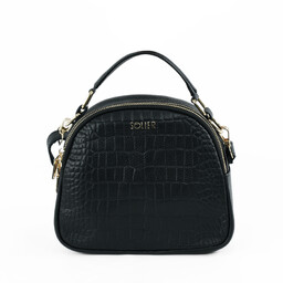 Skórzana torebka damska kuferek crossbody Solier FL58 Fira