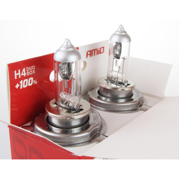 AMiO 01402 Żarówka, reflektor dalekosiężny H4, Halogen, 55W