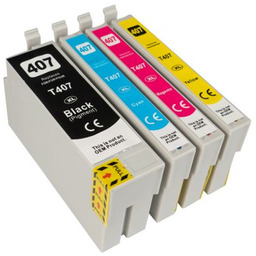 Tusze Zamienniki 407 CMYK do Epson (DT-AE-407/K) (komplet)